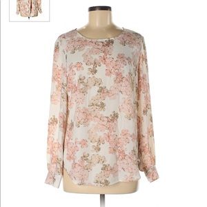 Rose & Olive pink floral blouse